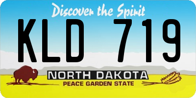 ND license plate KLD719