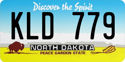 ND license plate KLD779