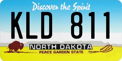 ND license plate KLD811