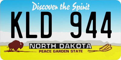ND license plate KLD944