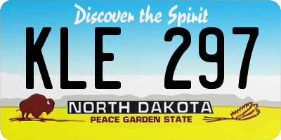 ND license plate KLE297