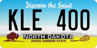 ND license plate KLE400