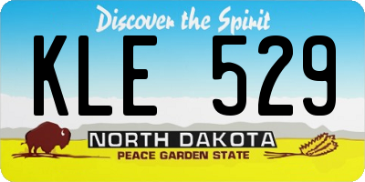 ND license plate KLE529