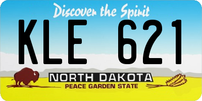 ND license plate KLE621
