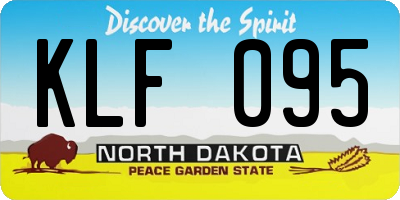 ND license plate KLF095