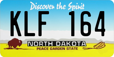 ND license plate KLF164