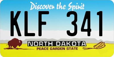 ND license plate KLF341