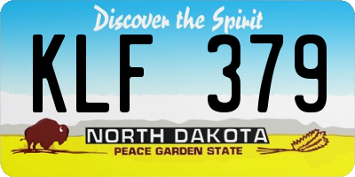 ND license plate KLF379