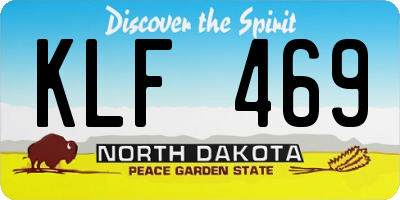 ND license plate KLF469