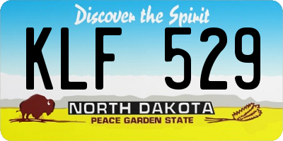 ND license plate KLF529
