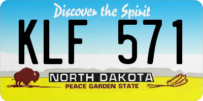 ND license plate KLF571