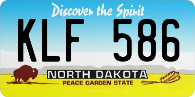 ND license plate KLF586