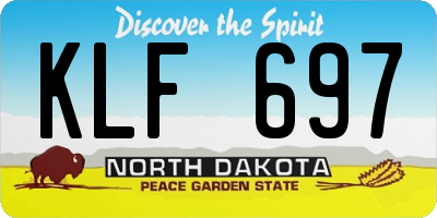 ND license plate KLF697