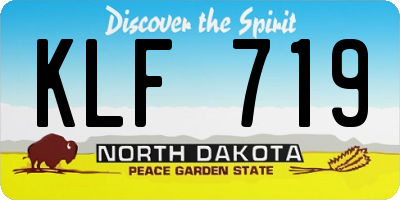 ND license plate KLF719