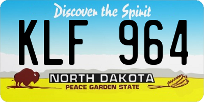 ND license plate KLF964