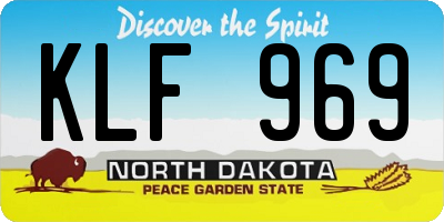ND license plate KLF969