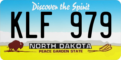 ND license plate KLF979
