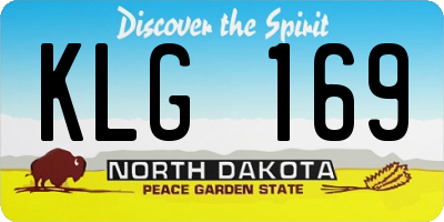 ND license plate KLG169