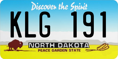 ND license plate KLG191