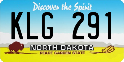 ND license plate KLG291