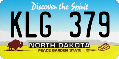 ND license plate KLG379