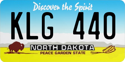 ND license plate KLG440