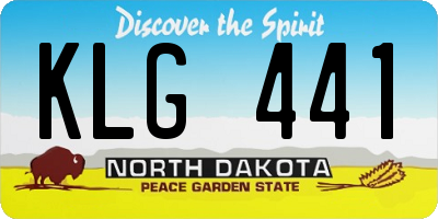 ND license plate KLG441
