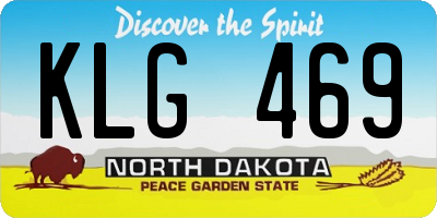 ND license plate KLG469