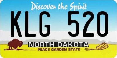 ND license plate KLG520
