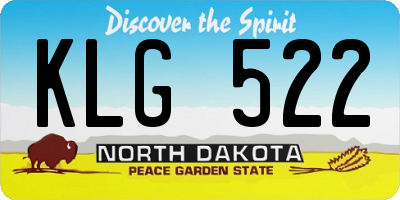ND license plate KLG522