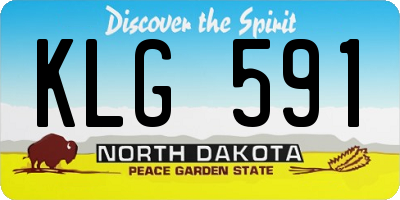 ND license plate KLG591
