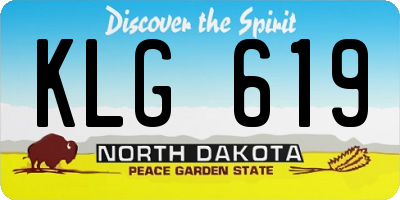 ND license plate KLG619