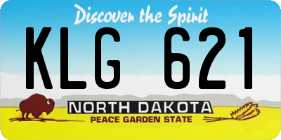 ND license plate KLG621