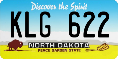 ND license plate KLG622