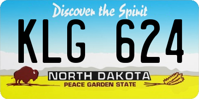 ND license plate KLG624