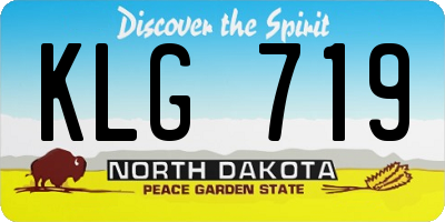 ND license plate KLG719