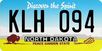ND license plate KLH094