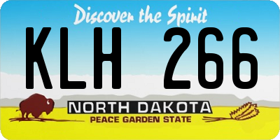 ND license plate KLH266