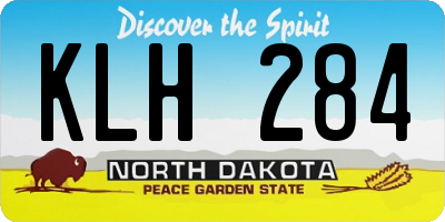 ND license plate KLH284