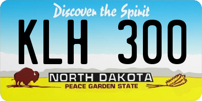 ND license plate KLH300