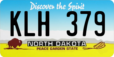 ND license plate KLH379