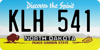 ND license plate KLH541