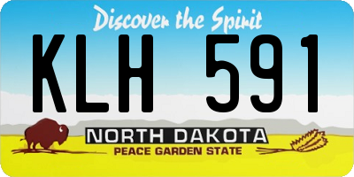 ND license plate KLH591