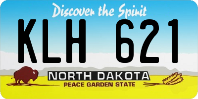 ND license plate KLH621