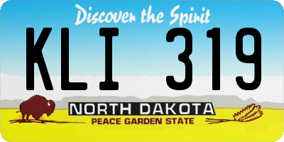 ND license plate KLI319