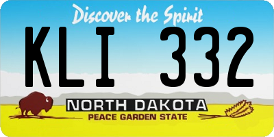 ND license plate KLI332