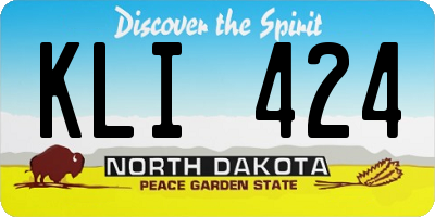 ND license plate KLI424
