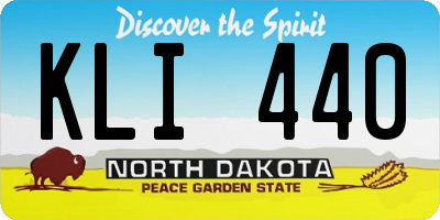 ND license plate KLI440
