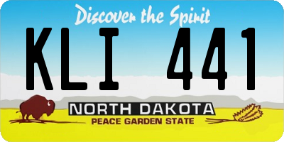 ND license plate KLI441