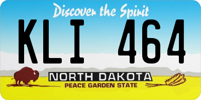 ND license plate KLI464